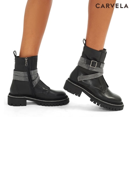 Carvela Emblaze Black Ankle Boots (AP0173) | €152