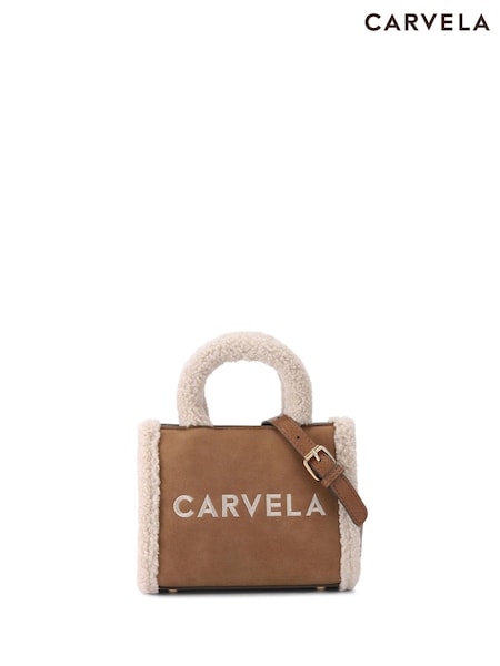 Carvela Frame Micro Faux Fur Black Bag (AP0223) | €87