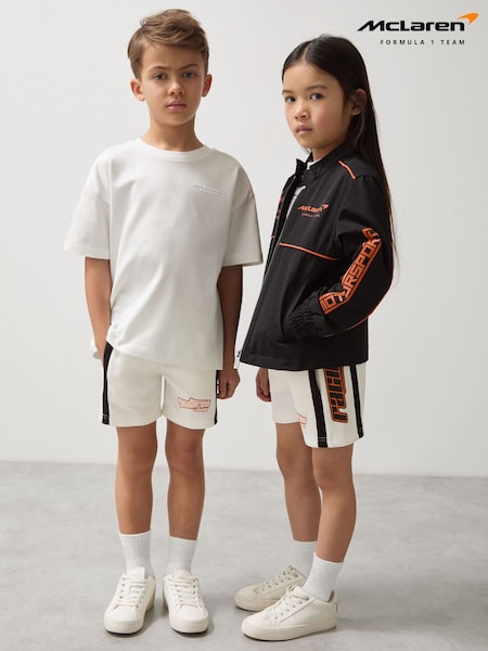 Blanco - Reiss Ride Unisex Fit McLaren F1 Team Drawstring Shorts (AP0293) | 45 €