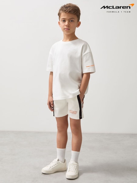 Blanco - Reiss Ride Unisex Fit McLaren F1 Team Drawstring Shorts (AP0303) | 50 €