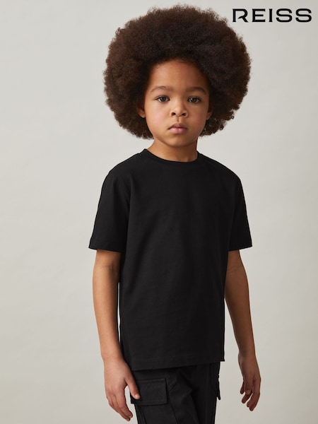 Negro - Reiss Honor Crew Neck T-Shirt (AP0313) | 15 €