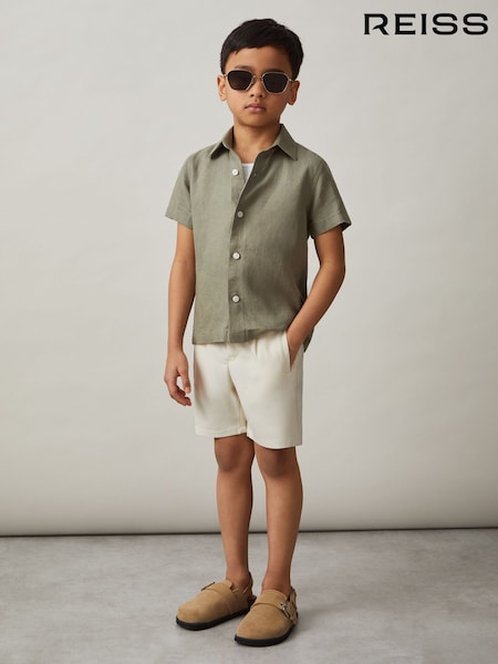 Thymiangrün - Reiss Holiday Short-Sleeve Shirt (AP0382) | 59 €