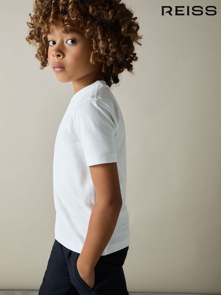 Alb - Reiss Honor Crew Neck T-Shirt (AP0389) | 66 LEI