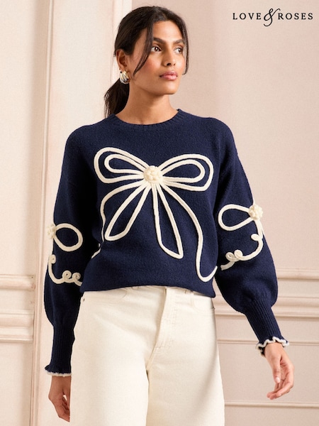 Love & Roses Crew Neck Cosy Jumper (AP0436) | 229 LEI