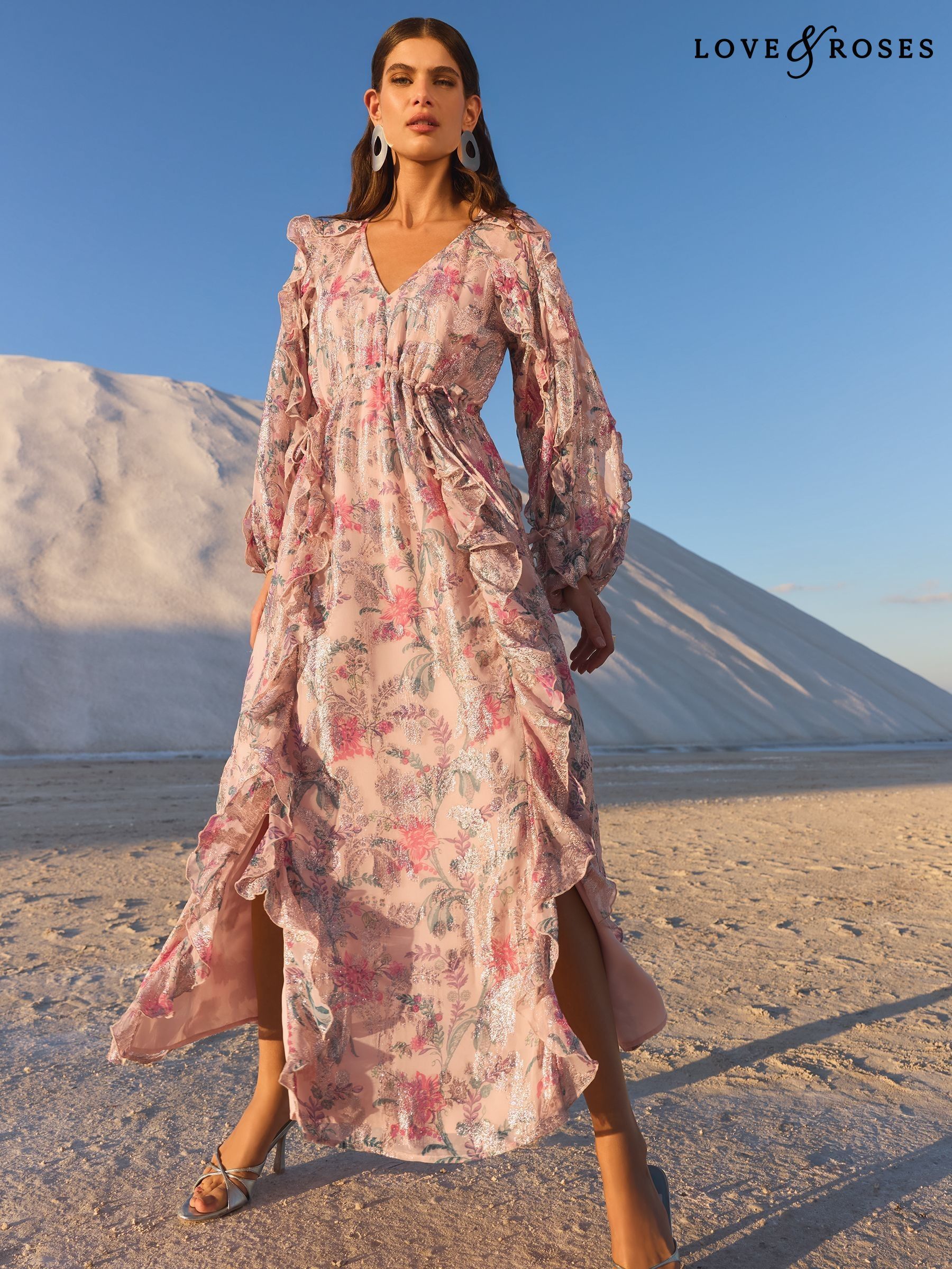 Women's Casual Maxi Print Long Sleeve Dresses | Next Luxembourg