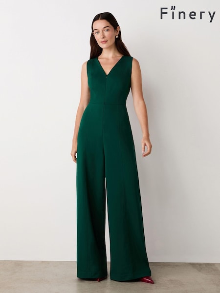 Finery Effie Ponte Jersey Sleeveless 100% Cotton Jumpsuit (AP0589) | 98 €