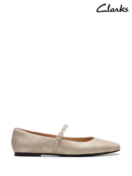 Clarks Gold Emelina Gem Shoes (AP0632) | kr643