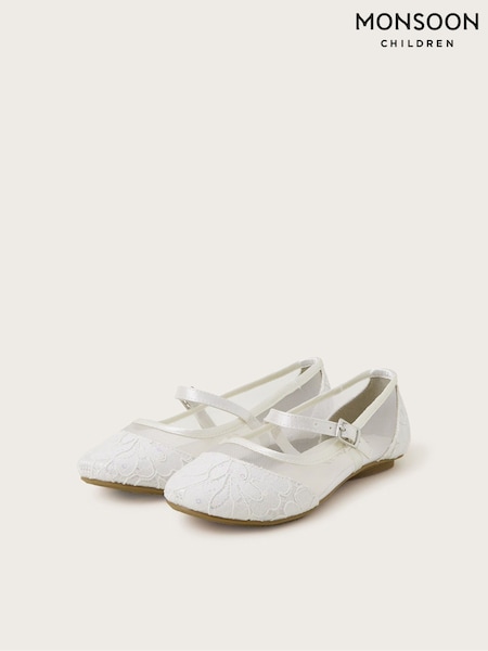 Monsoon Communion Lace Ballerinas Flats (AP0666) | 186 LEI - 216 LEI