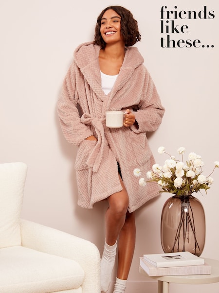 Rosa - Friends Like These Waffle Textured Plain Dressing Gown With Tie (AP0683) | 50 €