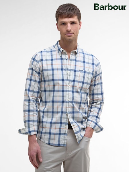 Barbour® Cream Rawley Tailored 100% Cotton Shirt (AP0852) | €89
