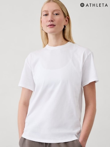 Athleta White Oversized Essential T-Shirt (AP0906) | €57