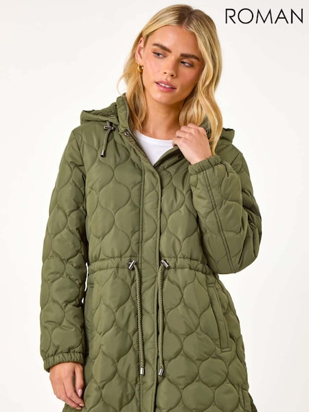 Roman Petite Wave Quilted Hooded Puffer Coat (AP0937) | € 88
