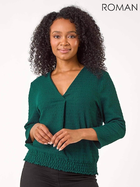 Roman Petite Textured Blouson Top (AP0961) | 45 €