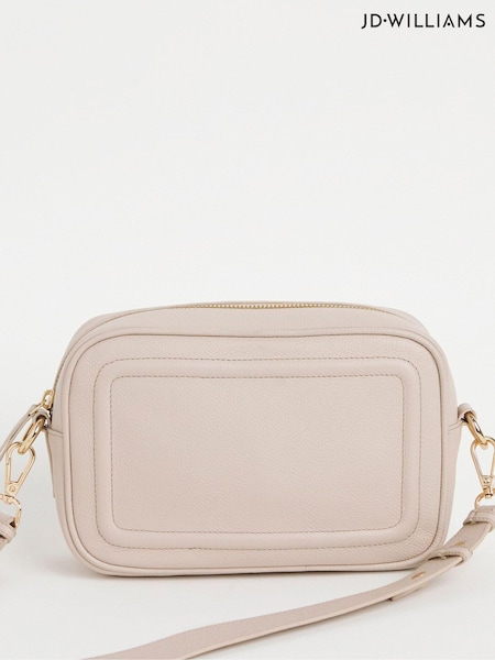 JD Williams Cream Real Leather Camera Bag (AP0992) | €86