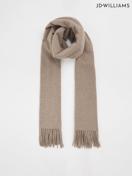 JD Williams Brown Wool Winter Blanket Scarf (AP1012) | €25