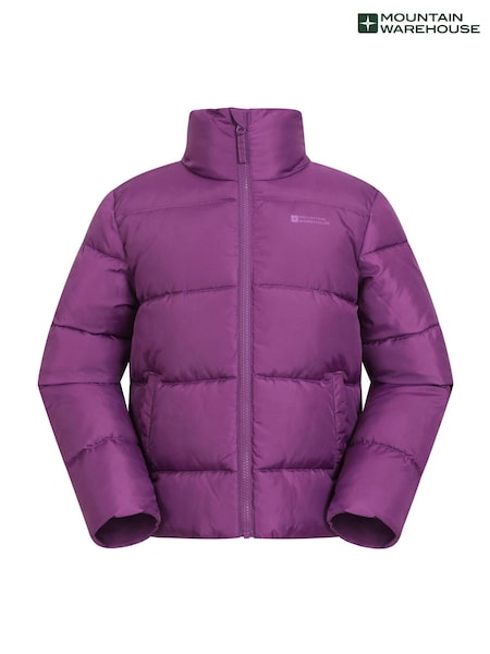Mountain Warehouse Purple Kids Lottie Water Resistant Padded Jacket (AP1052) | AED280