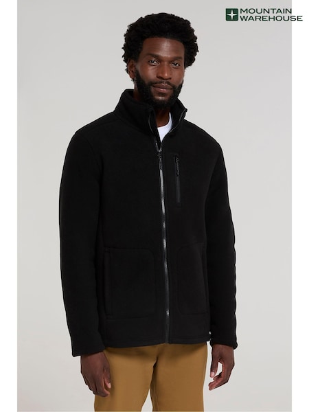 Mountain Warehouse Black Mens Highland Full Zip Fleece (AP1053) | R$ 485