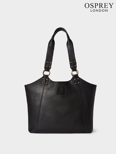 Osprey London The Monterrey Leather Black Tote Bag (AP1151) | 297 €