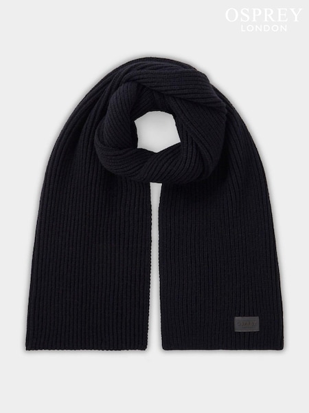 Osprey London Ribbed Black Scarf (AP1155) | €58
