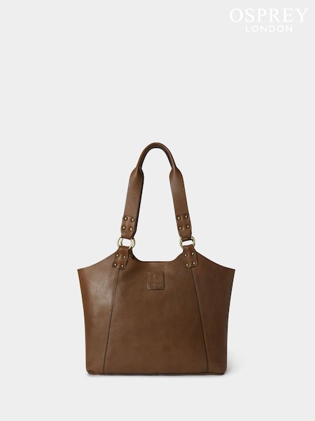 Osprey London The Monterrey Leather Brown Tote Bag (AP1160) | 12,617 UAH