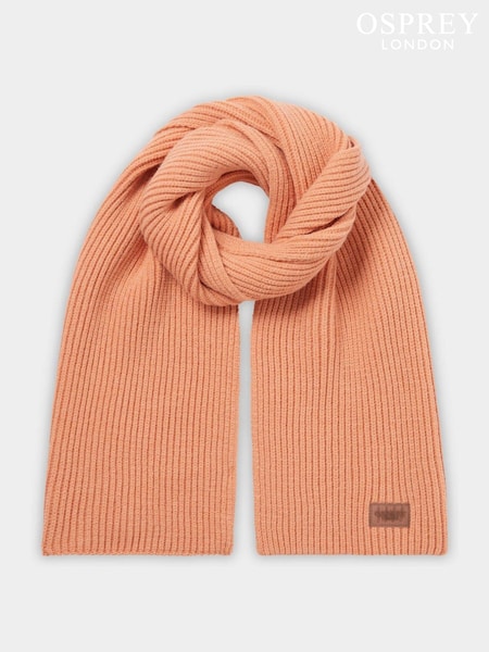 Osprey London Orange Ribbed Scarf (AP1162) | ₪226