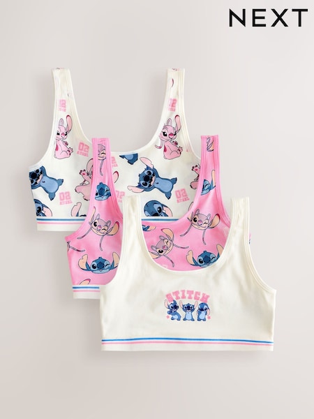 Blue Lilo And Stitch Disney Crop Tops 3 Pack (5-16yrs) (AP1272) | AED61 - AED81