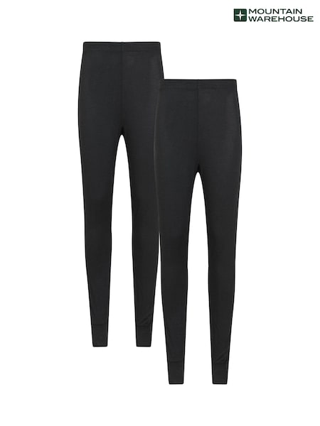 Mountain Warehouse Black Womens Keep The Heat Thermal Pants Multipack (AP1497) | €45