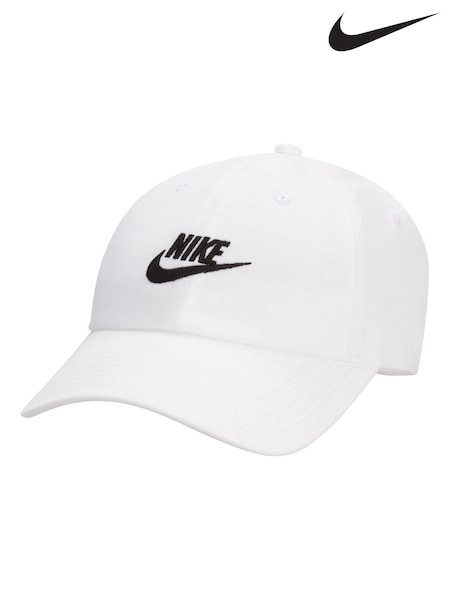Nike Off white Club Unstructured Futura Wash 100% Cotton Cap (AP1935) | €33