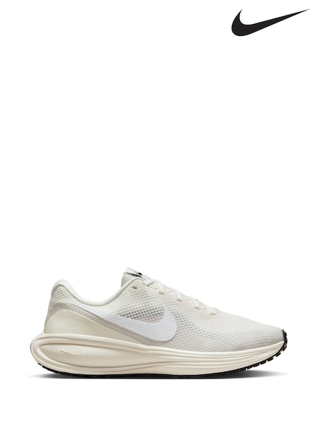Nike White Ivory Revolution 8 Road Running Trainers (AP1967) | €80
