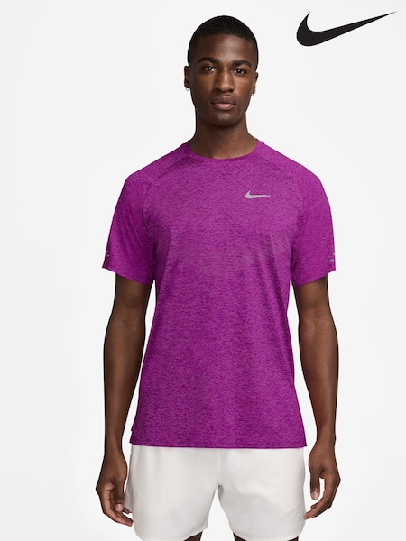Nike Purple Dri-FIT Stride Running T-Shirt (AP2071) | €57