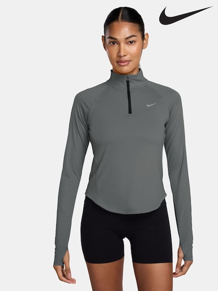 Nike Grey Tempo Dri-FIT 1/2-Zip Running Top (AP2077) | €51