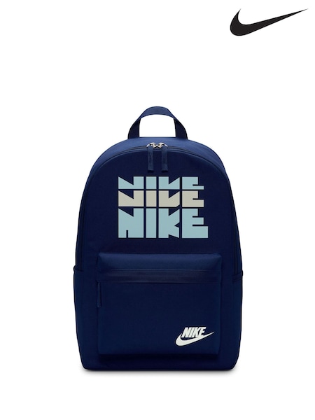Nike Blue Void Retro Logo Heritage Backpack (AP2093) | €44