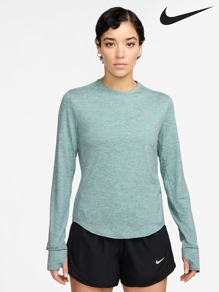 Cannon Grün - Nike Swift Dri-FIT UV Long Sleeve Crew Neck Running Top (AP2144) | 86 €