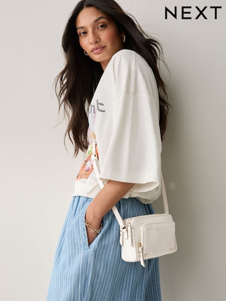 Bone Double Zip Cross Body Bag (AP2354) | LEI 166