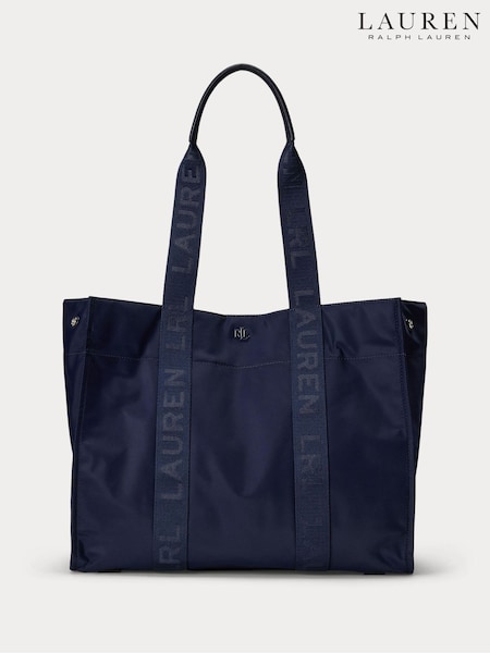 Lauren Ralph Lauren Stevie Nylon Logo Handle Tote Bag (AP2453) | €175