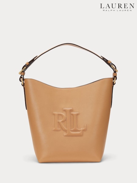 Lauren Ralph Lauren Witley Leather Logo Bucket Bag (AP2457) | €565