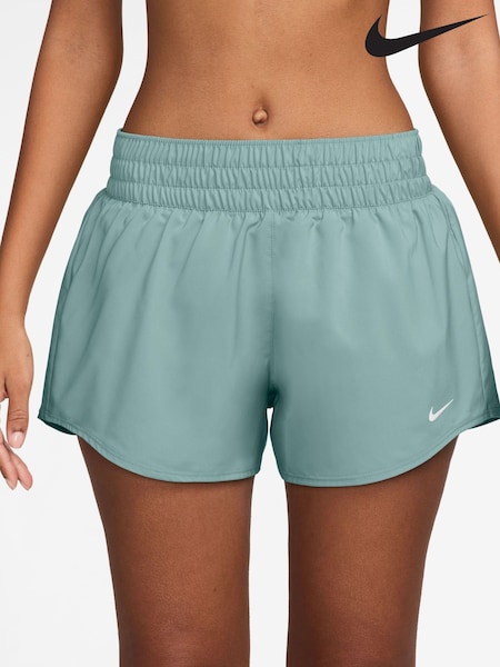 Cannon Green - Nike One Dri-FIT Mid Rise 3 Inch Brief Lined Shorts (AP2575) | 59 €