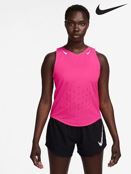 Nike Hyper PInk AeroSwift Dri-FIT ADV Running Singlet Vest (AP2605) | €106
