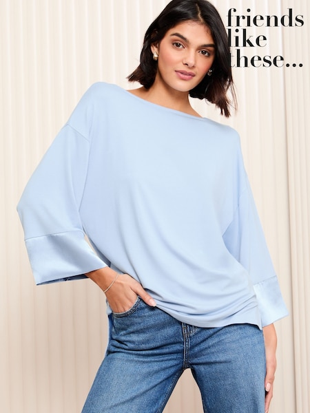 Friends Like These Green Satin Trim Tunic (AP2802) | $46