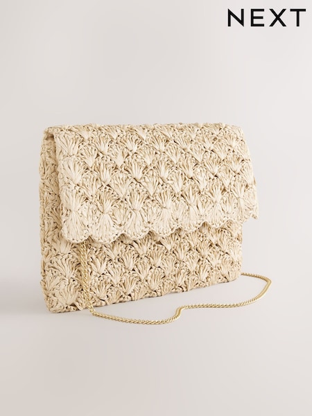 Natural Straw Look Clutch Bag (AP2878) | €31