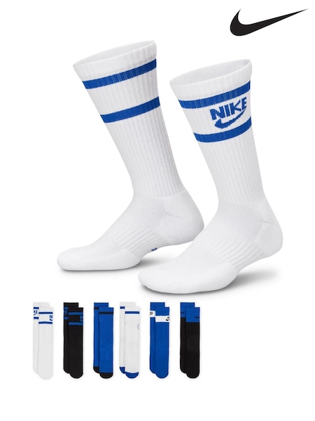 modra - Nike Kids Cushioned Crew Socks 6 Pack (AP2888) | € 24
