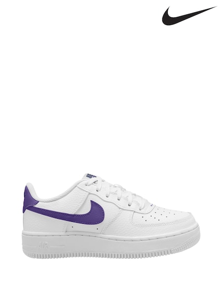 Bela sodišče vijolična - Nike Youth Air Force 1 Trainers (AP2949) | € 99