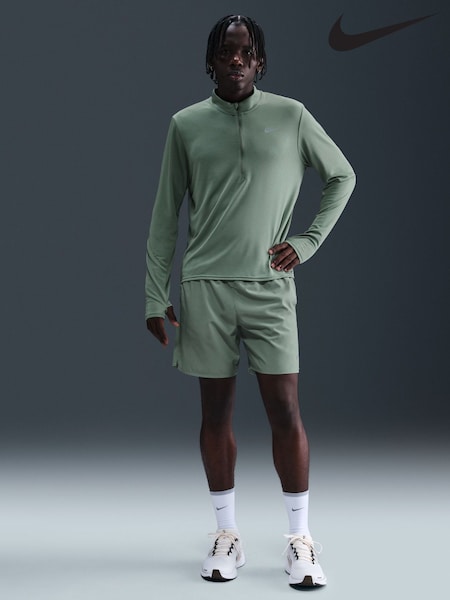 Nike Clay Green Dri-FIT Pacer Quarter Zip Running Top (AP3049) | €64