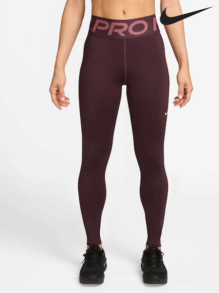 Nike Burgundy Crush Pro Sculpt High Waisted Full Length Leggings (AP3082) | €78