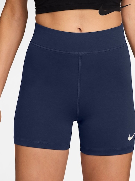Nike Midnight Navy Sportswear Classic High-Waisted 5" Biker Shorts (AP3186) | €35