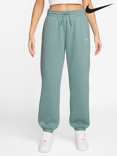 Nike Cannon Blue Sportswear Phoenix Fleece High-Waisted Oversized Joggers (AP3188) | €73