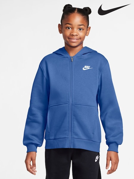 Azul cometa - Nike Club Fleece Zip Through Hoodie (AP3228) | 61 €