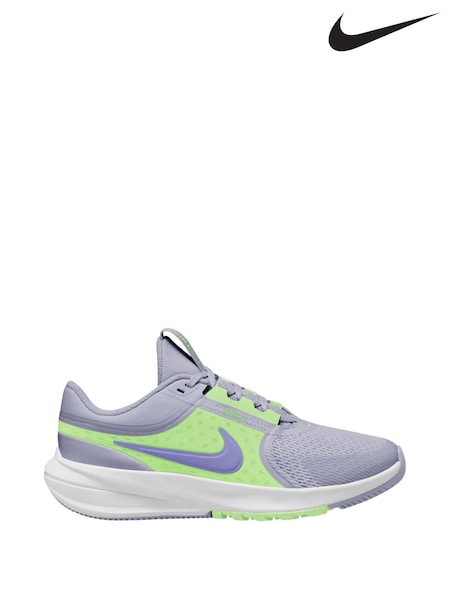 Nike Ghost Grey/Volt Yellow Youth Star Runner 5 Trainers (AP3298) | €57