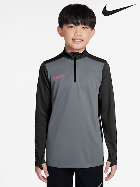 Nike Cool Grey Black Dri-FIT Academy 25 Half Zip Drill Top (AP3407) | €47