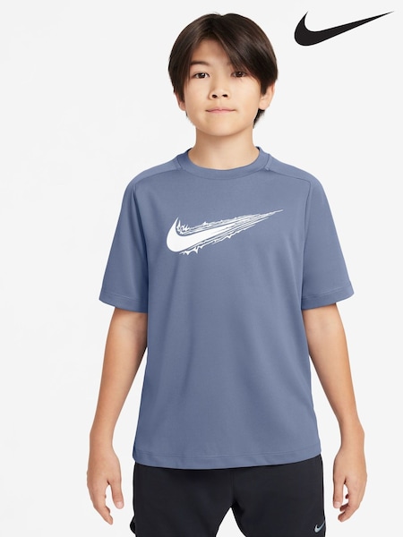 Nike World Indigo Blue Multi Dri-FIT Short Sleeve T-Shirt (AP3425) | €29